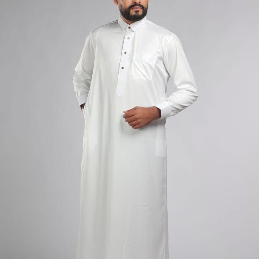 قميص ابيض موديل 2025 خياطة اماراتية - image 3