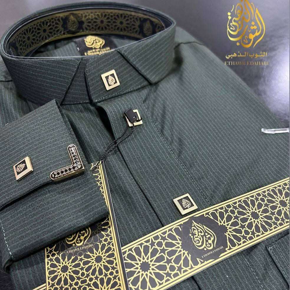 قميص الثوب الذهبي موديل 2026 كول شيميزي اوريور - image 4